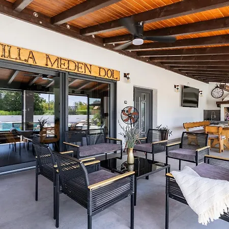 Villa Luxury Meden Dol With Heated Pool, Hot-tub, 2 Saunas